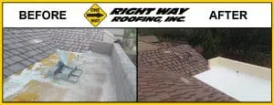 Before & After Spray Foam Roofing Installation