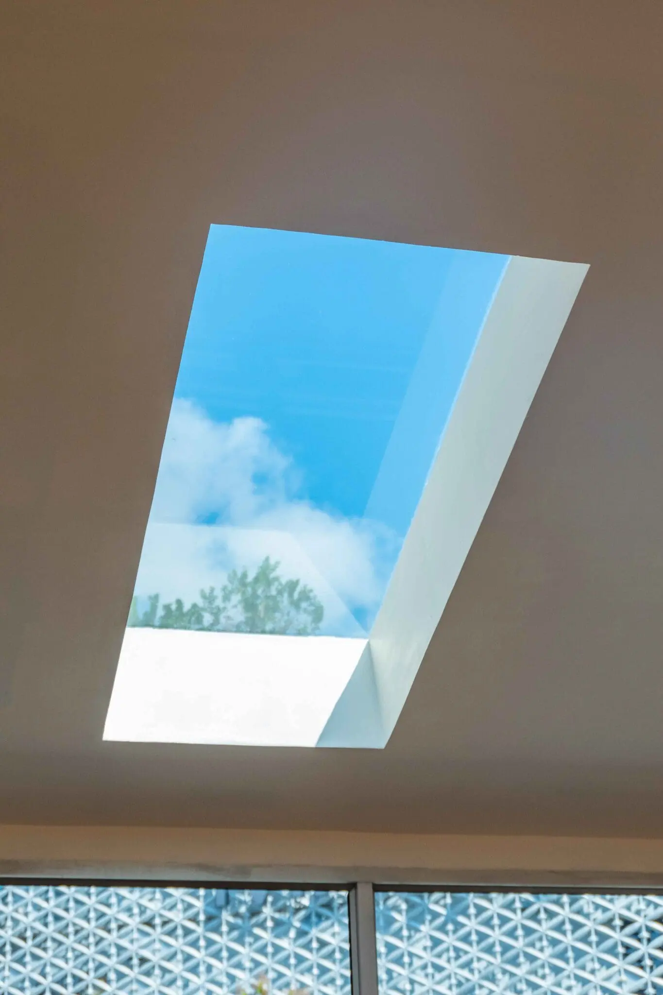 Skylight in roof
