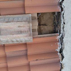Tile Roof Problem - Damaged Roof Underlayement