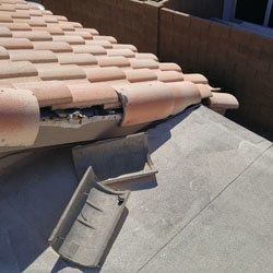 Tile Roof Problem - Rake Edge Tiles Falling Off