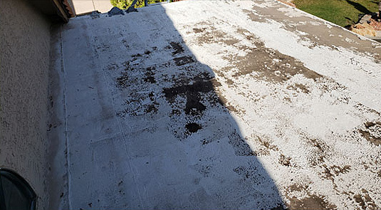 before-spray-shingle-roof-repair