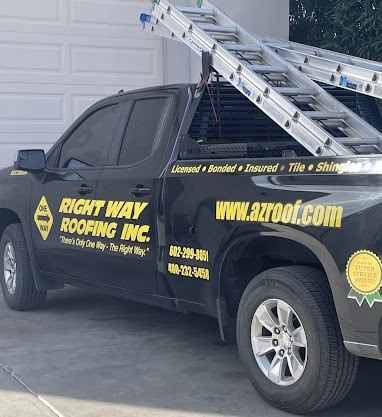 Right Way Roofing Van