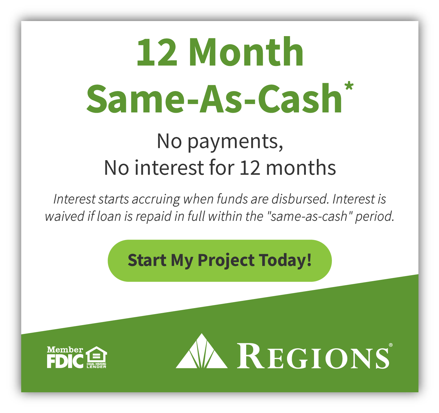 12 month same as cash from Right Way Roofing