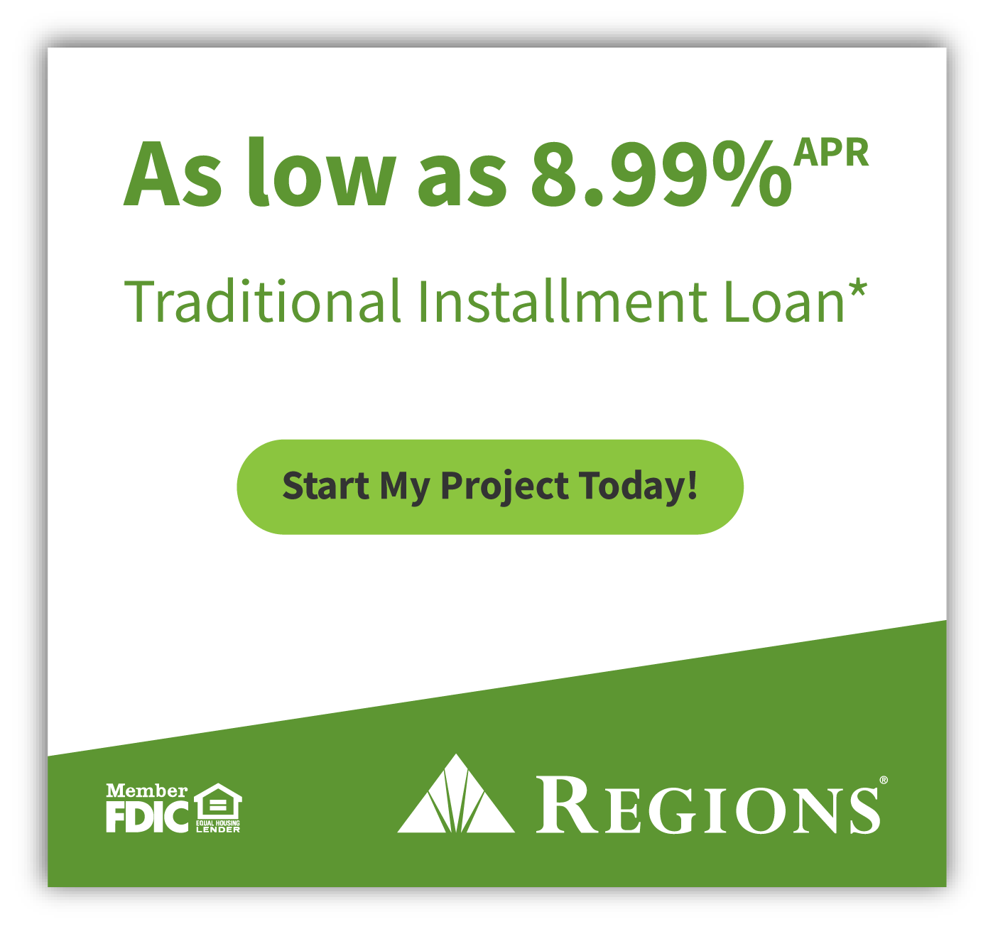 Traditional installment loan from Right Way Roofing
