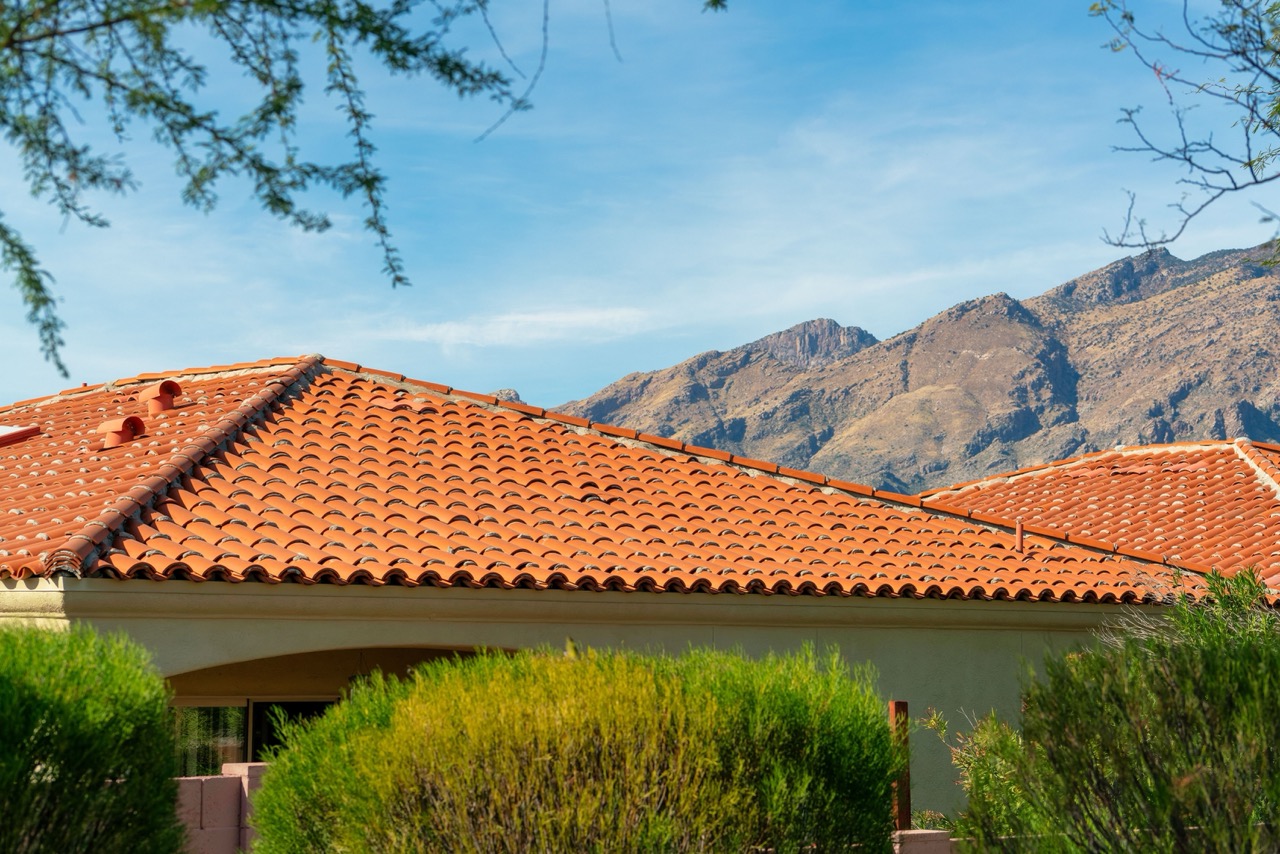 Arizona clay tile roof